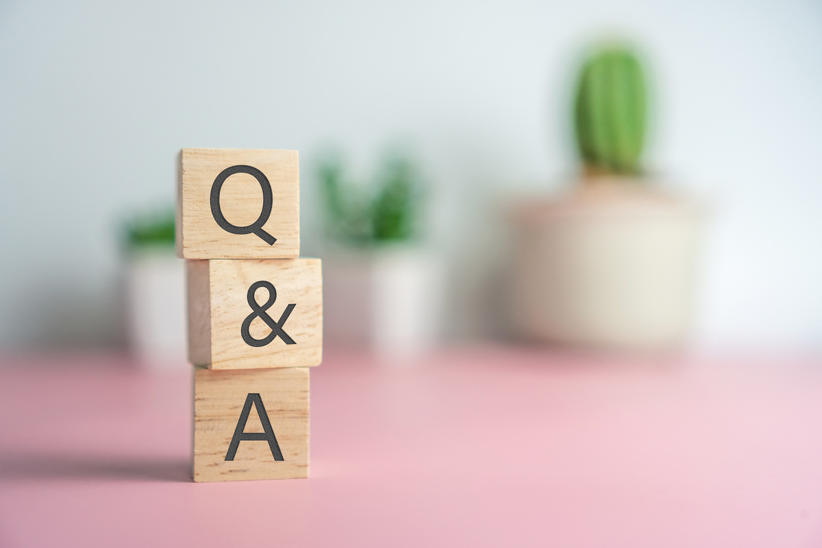 Q and a Alphabet on Wooden